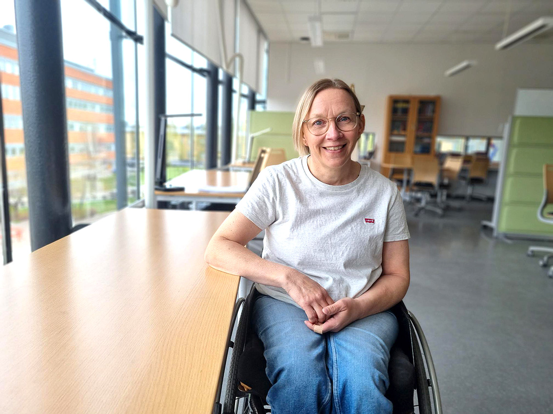 Matematiklärare Maria Gustafsson nominerades till stipendiet av sina elever. "Så fint av eleverna att de tagit sig tid att göra detta. Det var känslosamt att läsa motiveringen", säger hon. 