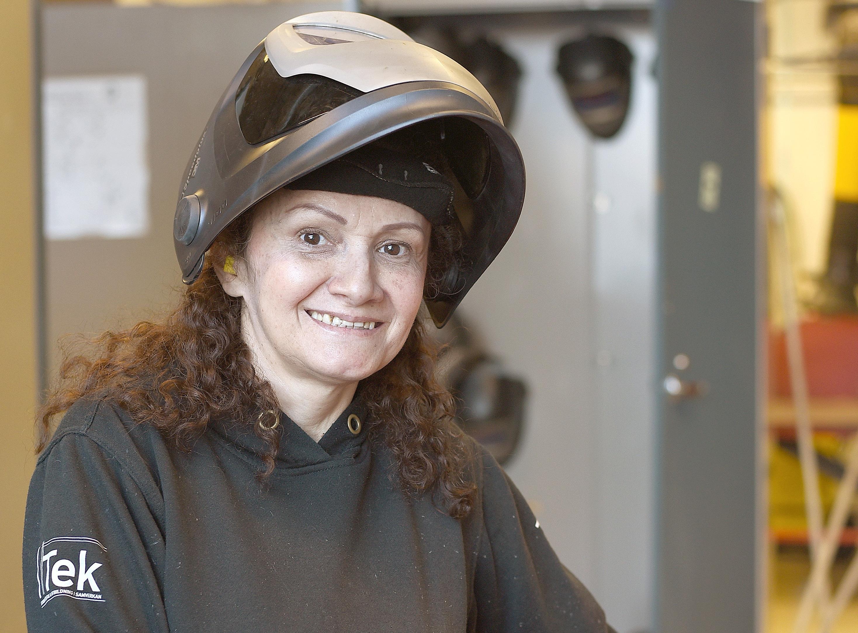 Svetsaren Lidia Söderberg