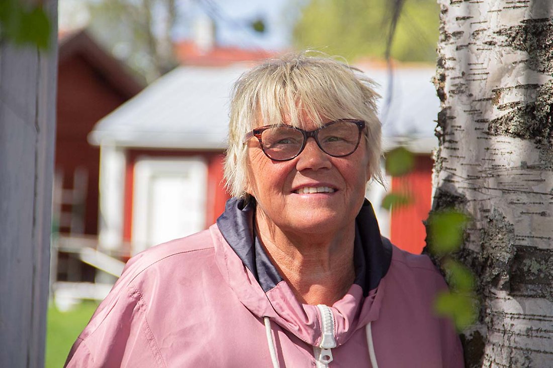 Marja-Leena i kyrkstaden i Råneå