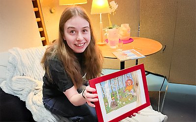 Nya böcker firades med författarbesök och sagostämning