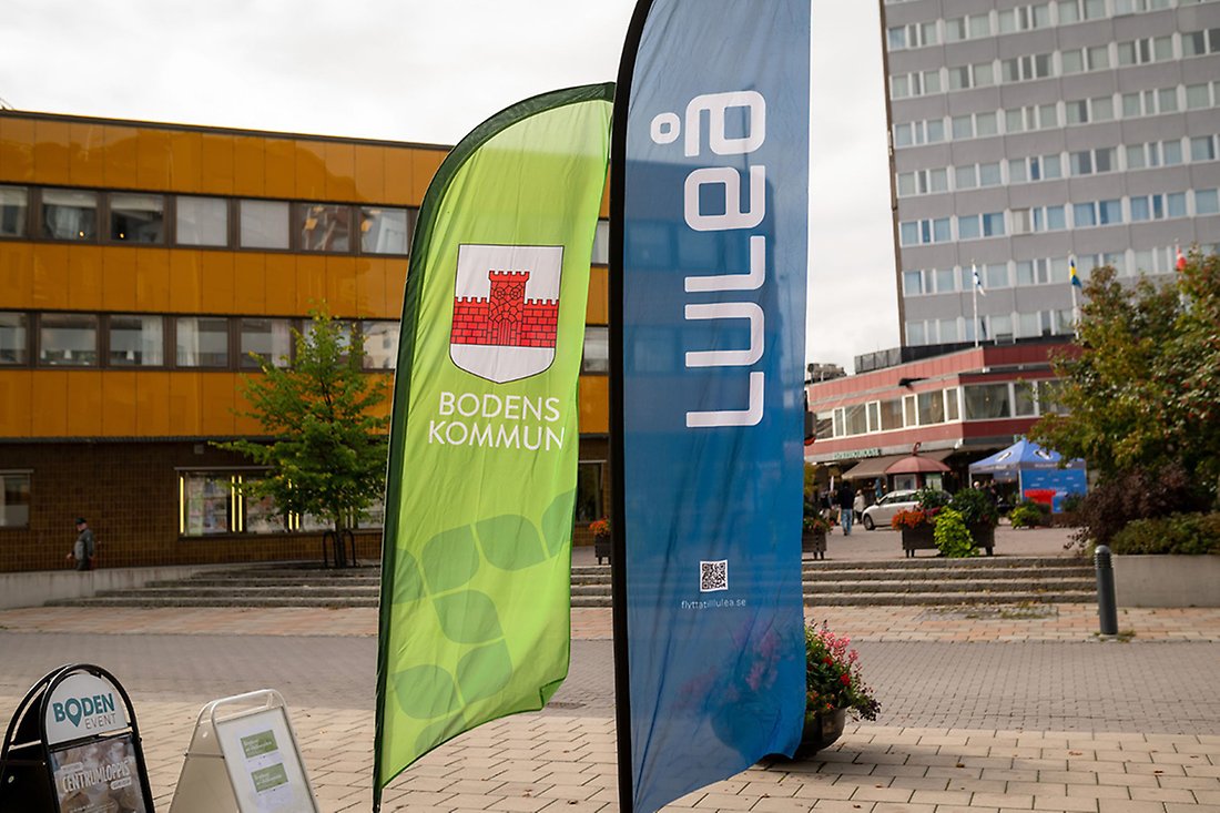 Beachflaggor Bodens kommun och Luleå kommun