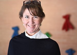 Rektor Ellinor Bäckström vid flygteknikprogrammet Luleå