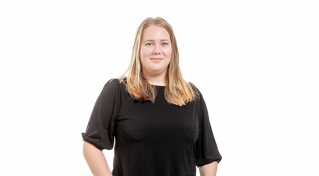 Sanna Makslahti på Luleå turistcenter.