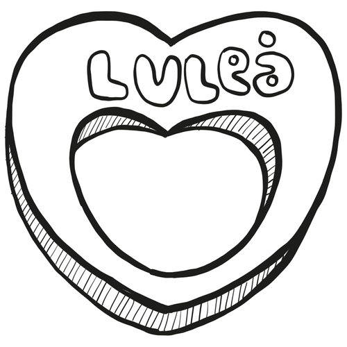 illustration Luleå-hjärta
