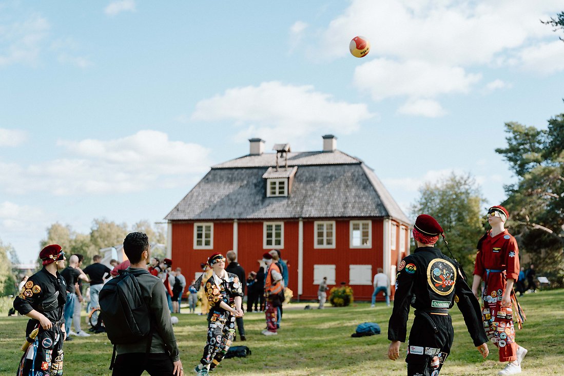 Volleybollspel vid Gültzaudden