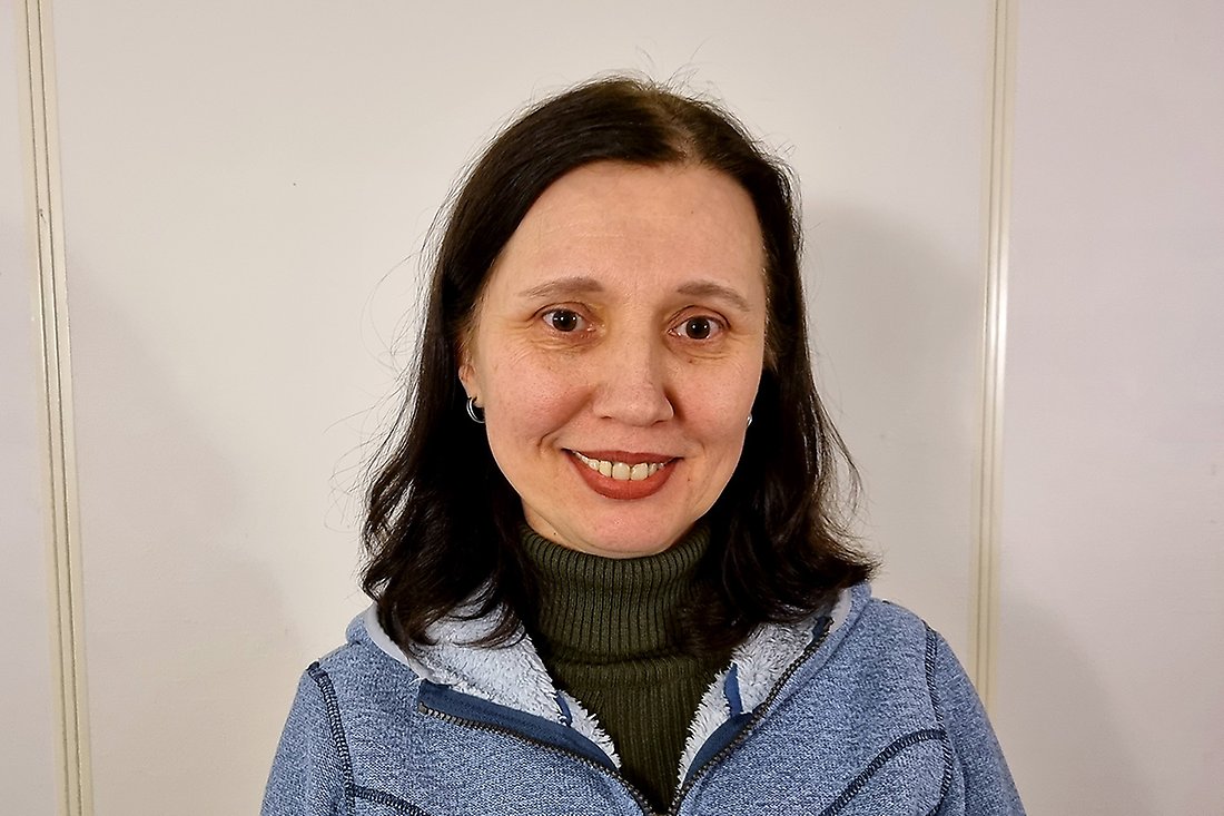 Nataliia Makarova läser SFI på Vuxenutbildningen.