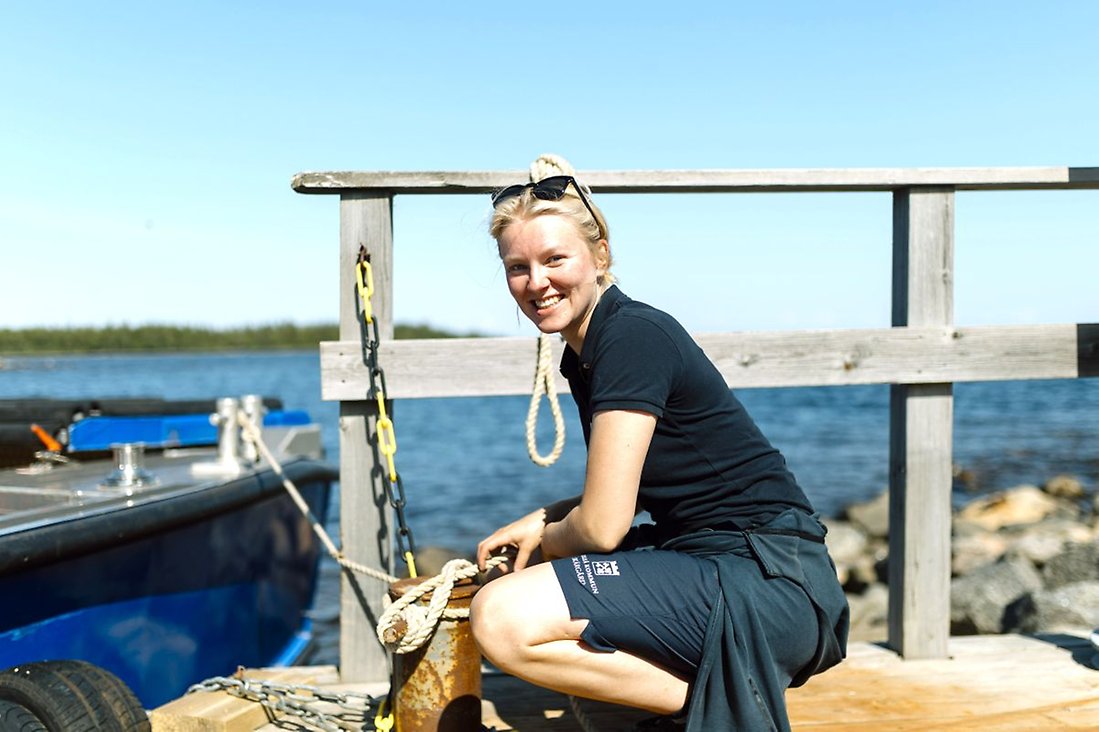 IIda Larsson, samordnare för Luleå skärgård, har koll på vad som händer på Junkön i sommar.