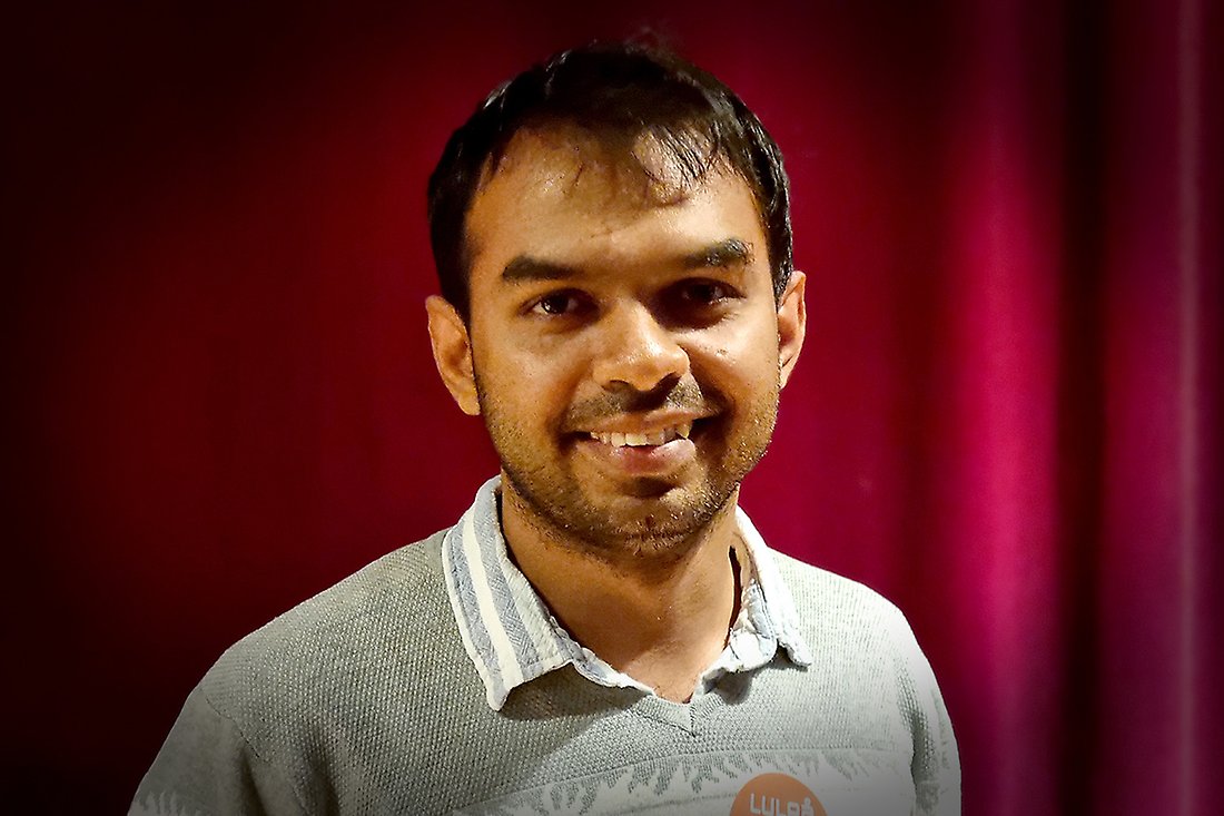 Tanmay Dutta, besökare på Luleå Meet-ups Work edition